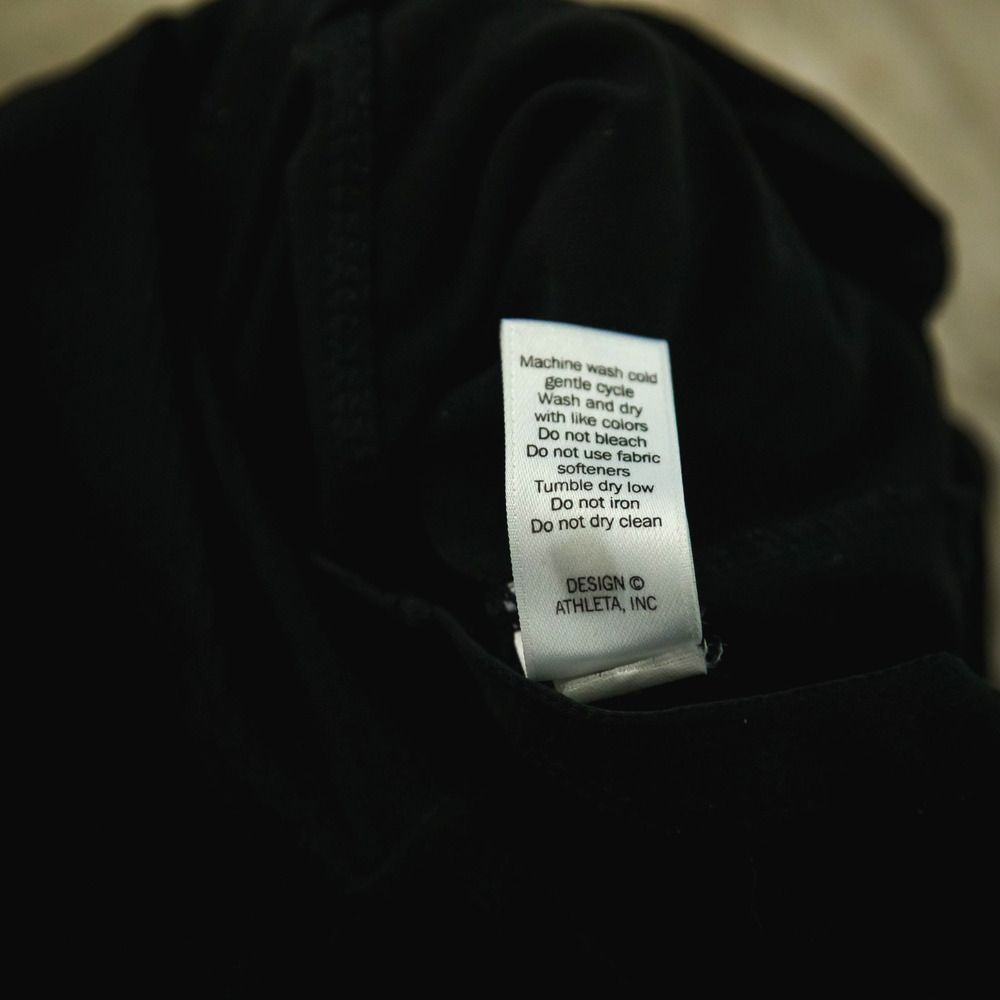 Athleta Size Medium M Black Metro Pull On Mini Active Athletic Knit Short Skort - Picture 7 of 8